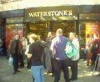 Hanging around outside Waterstone's