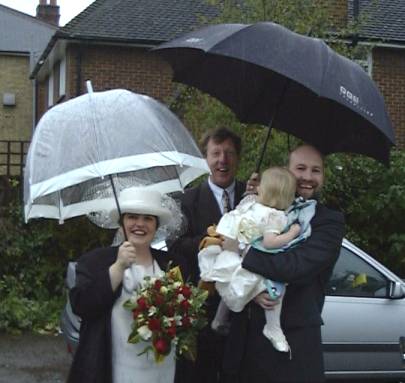 The umbrellas come out