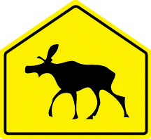 the sign of the moose