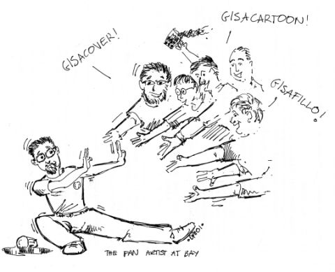 The Fan Artist at Bay