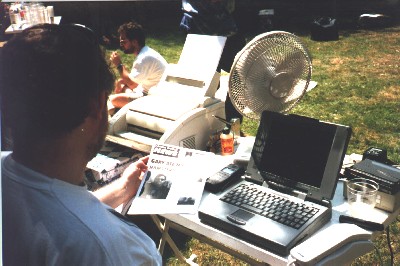 An overheated computer