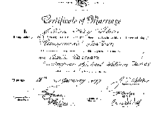 The marriage certificate