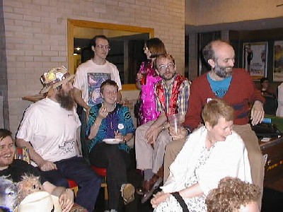 Fans in New Hall bar